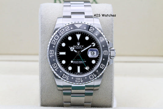 Rolex 116710LN GMT Master II Black Ceramic Insert 2013 Box & Papers