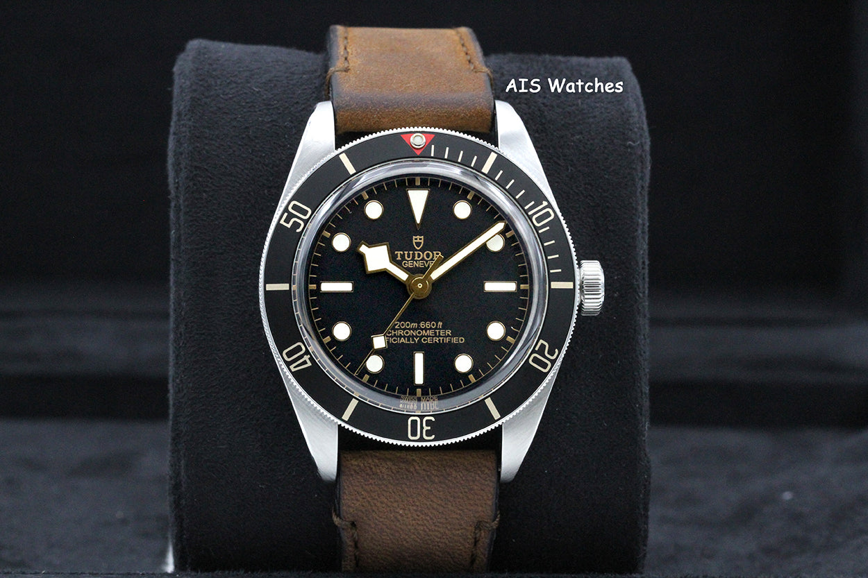 Tudor 79030N Black Bay Fifty-Eight 58 Black Dial 39MM Leather Strap BB58 B&P