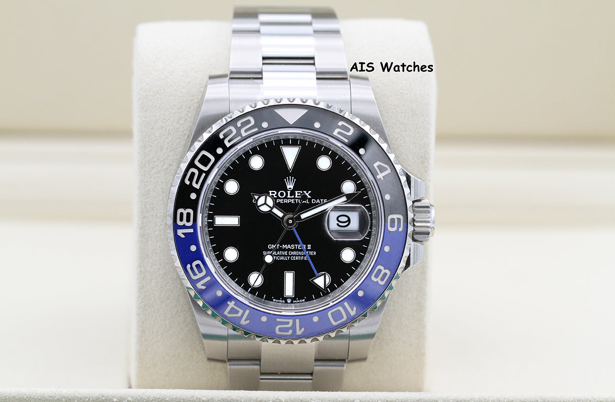 BNIB Rolex GMT Master II 126710BLNR Batman Oyster Bracelet Ceramic Bezel BP