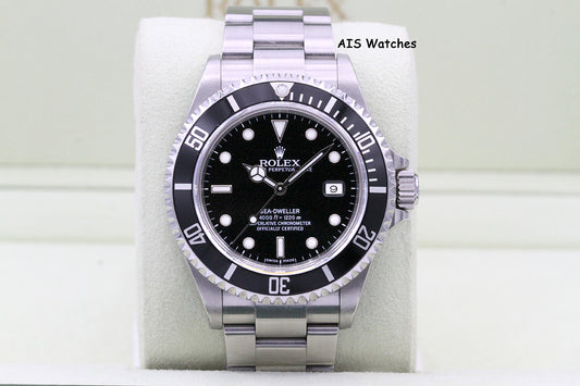 Rolex Sea Dweller 16600 SD Z Serial 40MM No Hole Case / SEL B&P