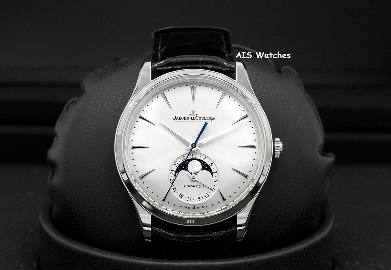 Jaeger-LeCoultre Q1368430 Master Ultra Thin Moon 39MM Stainless Steel Silver Dial B&P