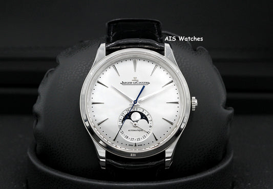 Jaeger-LeCoultre Q1368430 Master Ultra Thin Moon 39MM Stainless Steel Silver Dial B&P