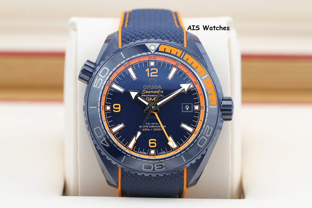 Omega Seamaster Planet Ocean 600M 215.92.46.22.03.001 45.5MM GMT Ceramic Big Blue BP