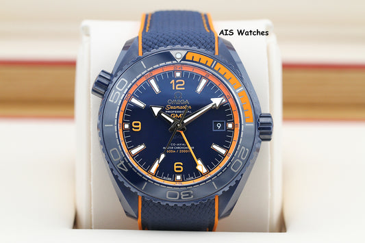 Omega Seamaster Planet Ocean 600M 215.92.46.22.03.001 45.5MM GMT Ceramic Big Blue BP