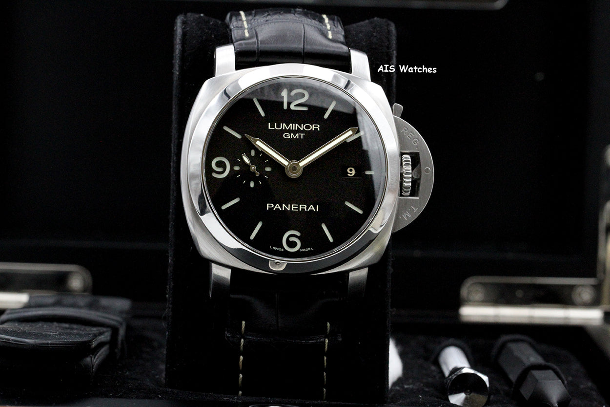 Panerai PAM 320 Luminor 1950 3 Days GMT Acciaio 44MM Box & Papers