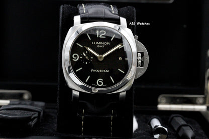 Panerai PAM 320 Luminor 1950 3 Days GMT Acciaio 44MM Box & Papers