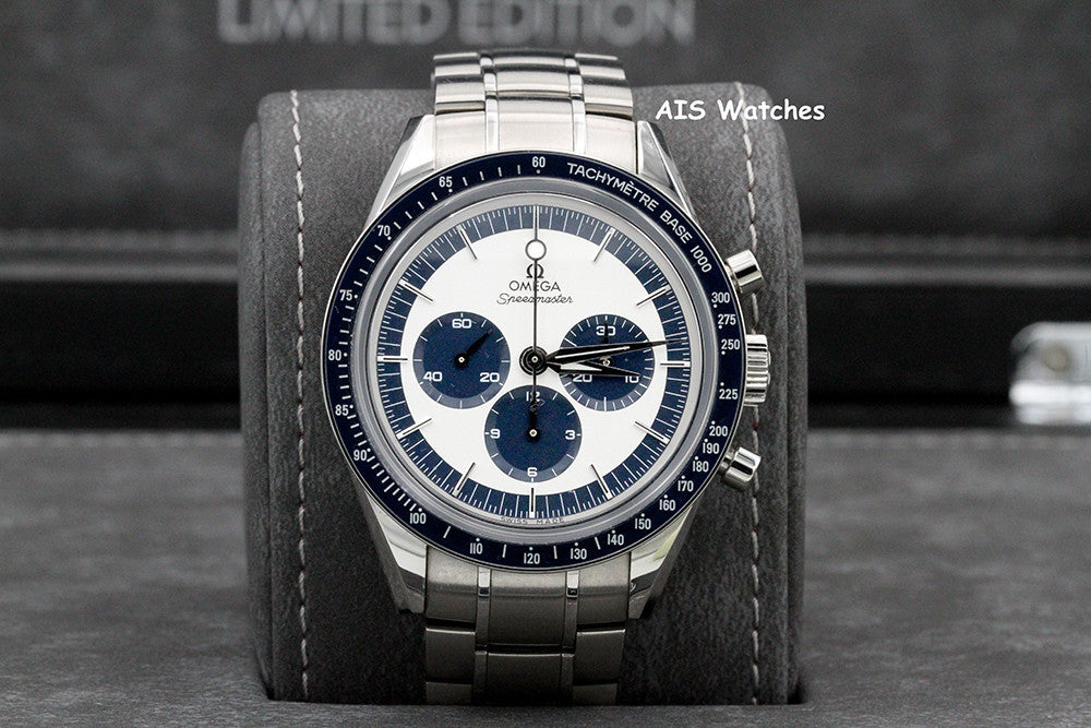 Omega Speedmaster CK2998 Blue SS Bracelet / Leather 311.33.40.30.02.001 Box&Papers