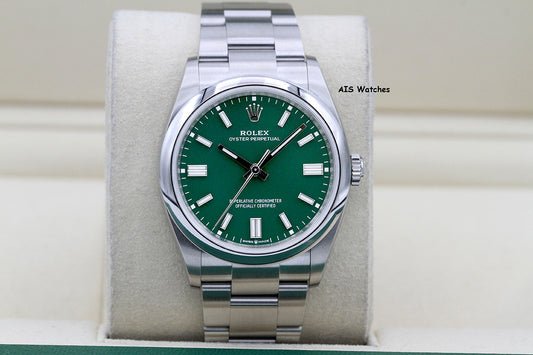 Rolex 126000 Oyster Perpetual 36MM Green Dial 2022 Box & Papers