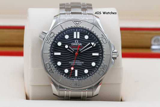 BNIB Omega Seamaster 300M Nekton Edition Black Wave SS 210.30.42.20.01.002 B&P