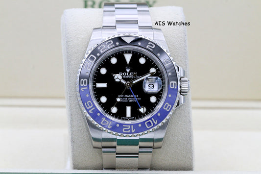 Rolex GMT Master II 116710BLNR Batman Blue/Black Oyster 2017 Box & Papers