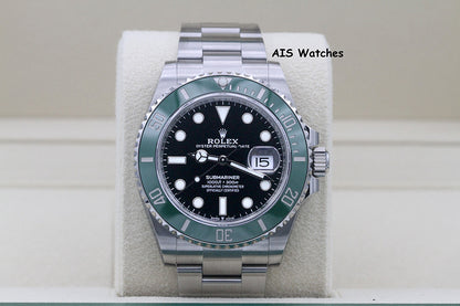 BNIB Rolex Submariner Date Ceramic Green Bezel 126610LV 41MM Box & Paper