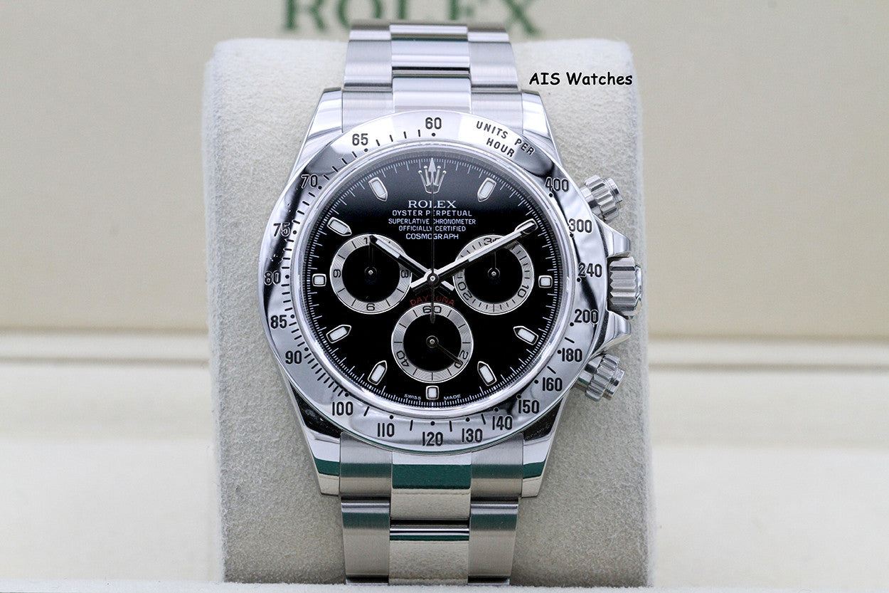 Rolex Cosmograph Daytona 116520 Black Dial 2015 Box & Papers