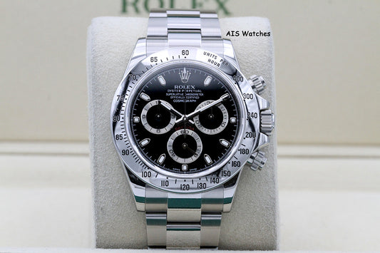 Rolex Cosmograph Daytona 116520 Black Dial 2015 Box & Papers