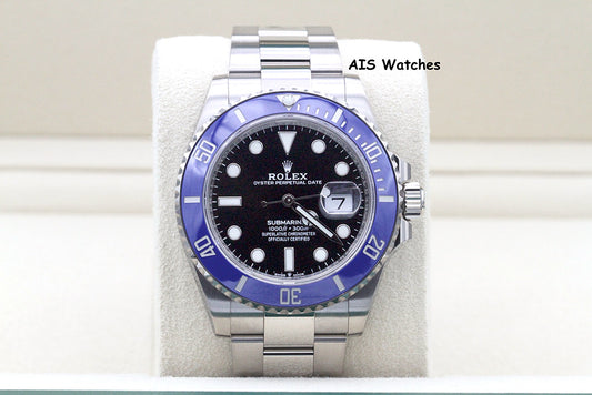 BNIB Rolex Submariner Ceramic 126619LB 18K White Gold Blue Bezel B&P