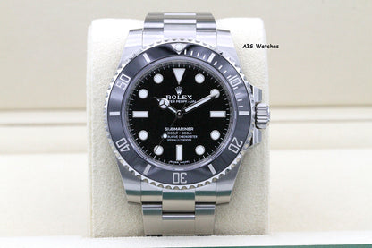 Rolex Submariner 114060 No Date 40MM Ceramic Bezel 2019 Box & Papers