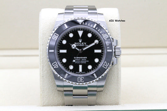 Rolex Submariner 114060 No Date 40MM Ceramic Bezel 2019 Box & Papers