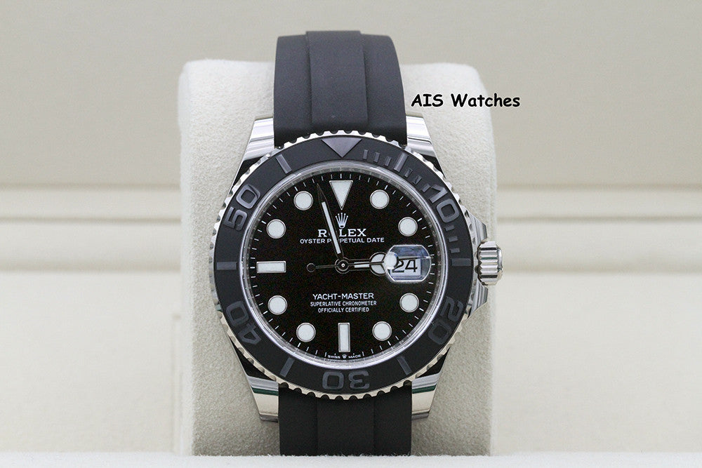 BNIB Rolex Yachtmaster 226659 White Gold OysterFlex Strap 42 MM Box & Papers