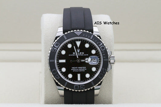 BNIB Rolex Yachtmaster 226659 White Gold OysterFlex Strap 42 MM Box & Papers