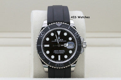 BNIB Rolex Yachtmaster 226659 White Gold OysterFlex Strap 42 MM Box & Papers