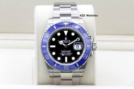 Rolex Submariner Ceramic 126619LB 18K White Gold Blue Bezel B&P