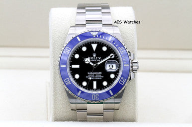 Rolex Submariner Ceramic 126619LB 18K White Gold Blue Bezel B&P