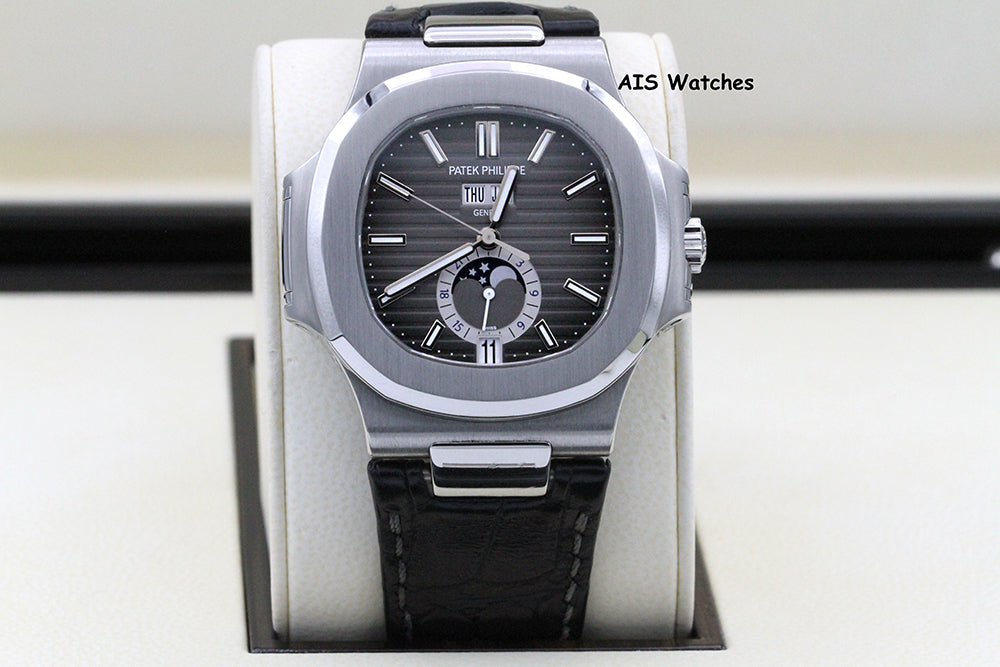 Patek Philippe Nautilus 5726a Annual Calendar 40.50MM Leather Strap Box & Papers