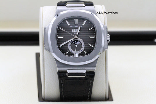 Patek Philippe Nautilus 5726a Annual Calendar 40.50MM Leather Strap Box & Papers