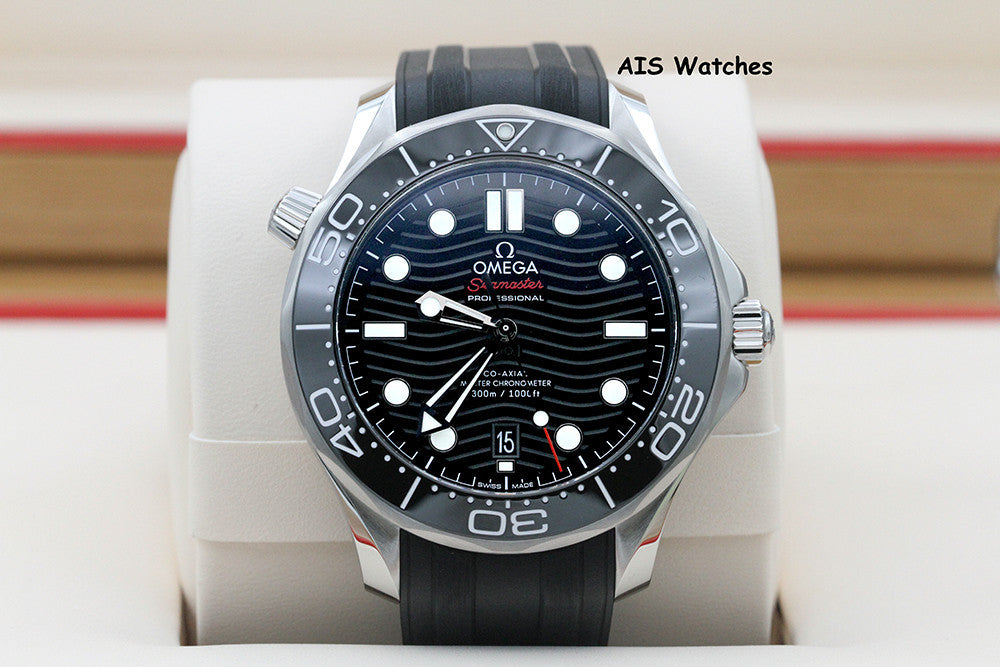 BNIB Omega Seamaster 300M 42MM Diver Black Wave Dial 210.32.42.20.01.001 B&P