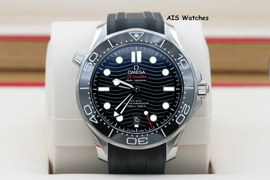 BNIB Omega Seamaster 300M 42MM Diver Black Wave Dial 210.32.42.20.01.001 B&P