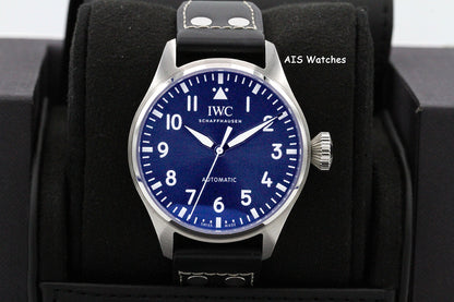 IWC Schaffhausen IW329303 Big Pilot 43MM Blue Dial Leather Strap BP