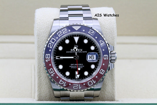 BNIB Rolex GMT Master II 126710BLRO Red Blue Pepsi / Oyster Box & Papers