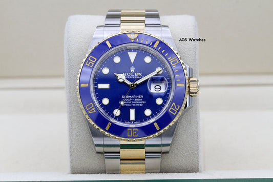 Rolex Submariner 41MM 18k/SS 126613LB SunBurst Blue Dial 2021 Box &Paper