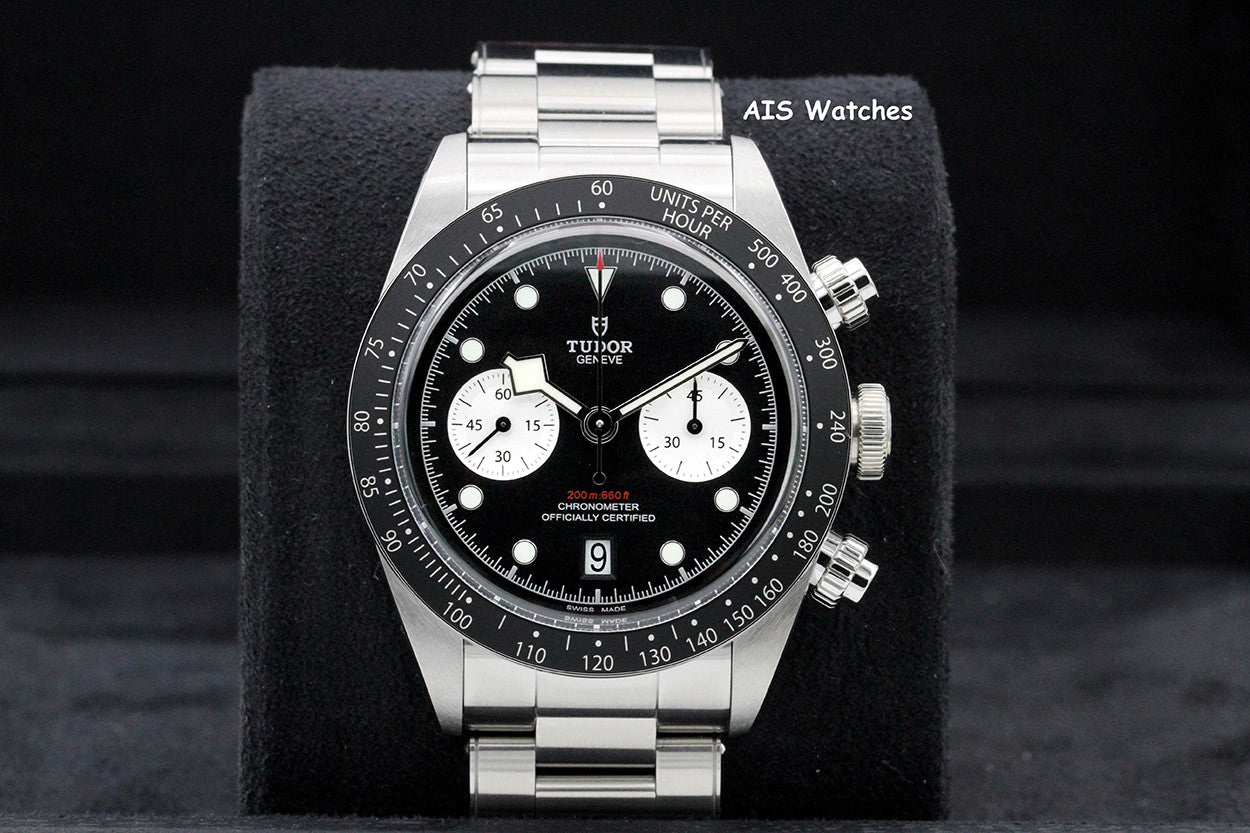 Tudor 79360N Black Bay Chronograph 41MM Black Dial SS Bracelet B&P