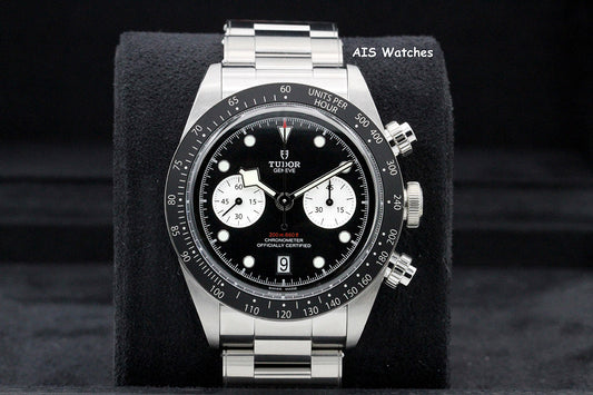 Tudor 79360N Black Bay Chronograph 41MM Black Dial SS Bracelet B&P