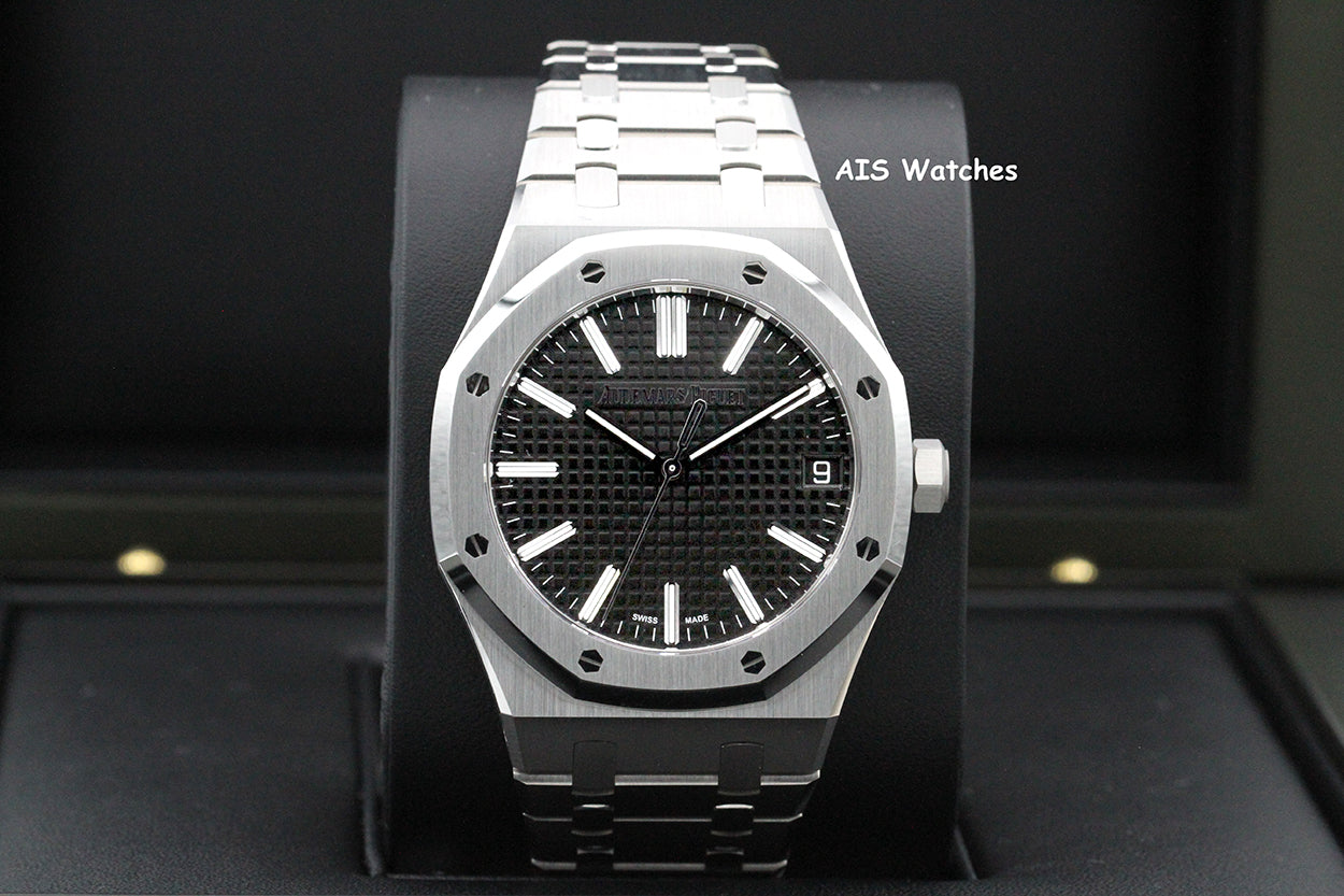 BNIB Audemars Piguet 15510ST.OO.1320ST.07 Royal Oak Black Dial 41MM Box & Paper