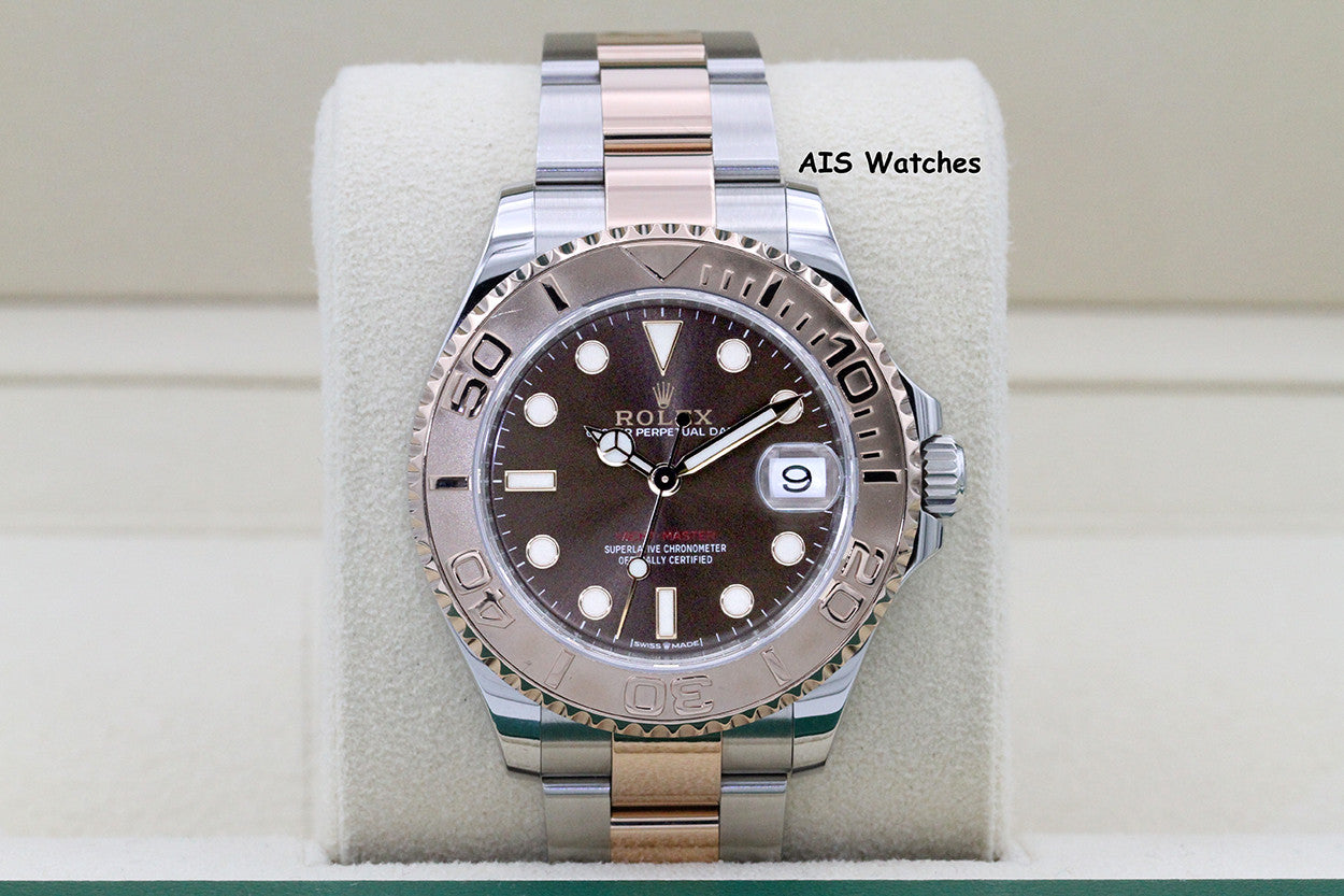 Rolex Yacht-Master 268621 18K Rose Gold / SS 37MM Chocolate Dial Box & Papers