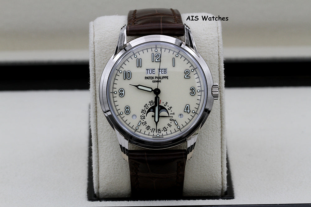 Patek Philippe Perpetual Calendar 5320G White Gold Cream Dial Box & Papers