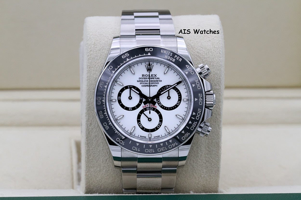 BNIB Rolex Cosmograph Ceramic Daytona 126500 White Dial Box & Papers