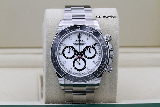 BNIB Rolex Cosmograph Ceramic Daytona 126500 White Dial Box & Papers