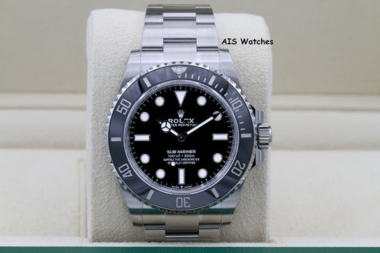 BNIB Rolex Submariner Ceramic No Date 124060 41MM Box & Paper