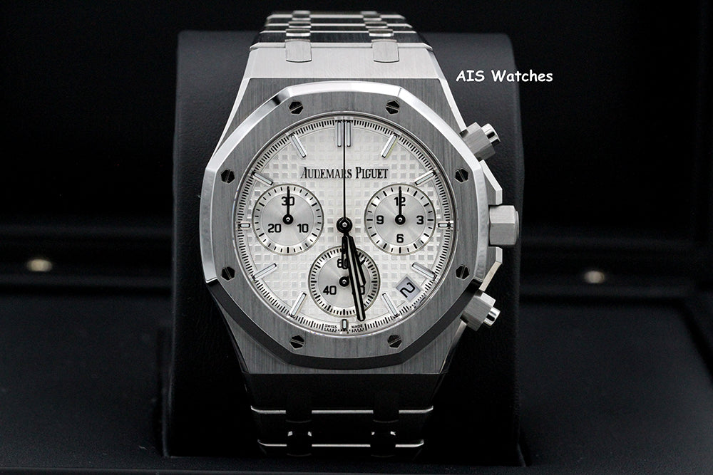 Audemars Piguet 26240ST 41MM 50th Anni. Royal Oak Chronograph Silver Dial B&P