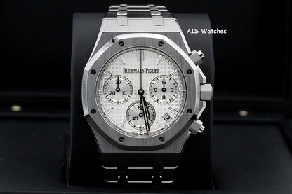 Audemars Piguet 26240ST 41MM 50th Anni. Royal Oak Chronograph Silver Dial B&P