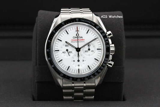 BNIB Omega SpeedMaster 3861 MoonWatch 310.30.42.50.04.001 White Dial Sapphire BP