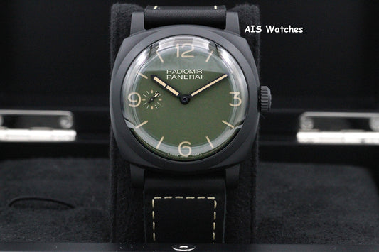 NOS / BNIB Panerai PAM 997 Radiomir 1940 48MM 3 Days Ceramic Military Green BP