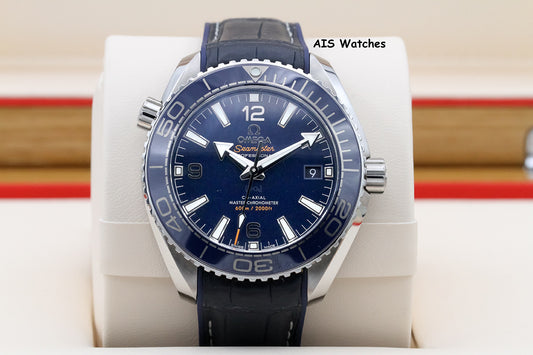 Omega Seamaster Planet Ocean 600M 215.33.40.20.03.001 39.5MM Blue Dial B&P