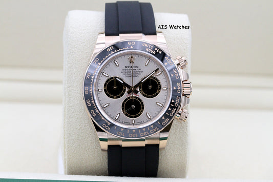 BNIB Rolex 126515LN Daytona Cosmograph 18K Rose Gold OysterFlex Sundust Dial BP