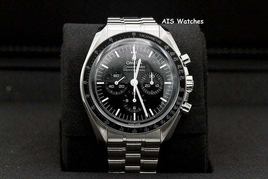 BNIB Omega SpeedMaster 3861 Moon Watch 310.30.42.50.01.001 Hesalite Crystal B&P