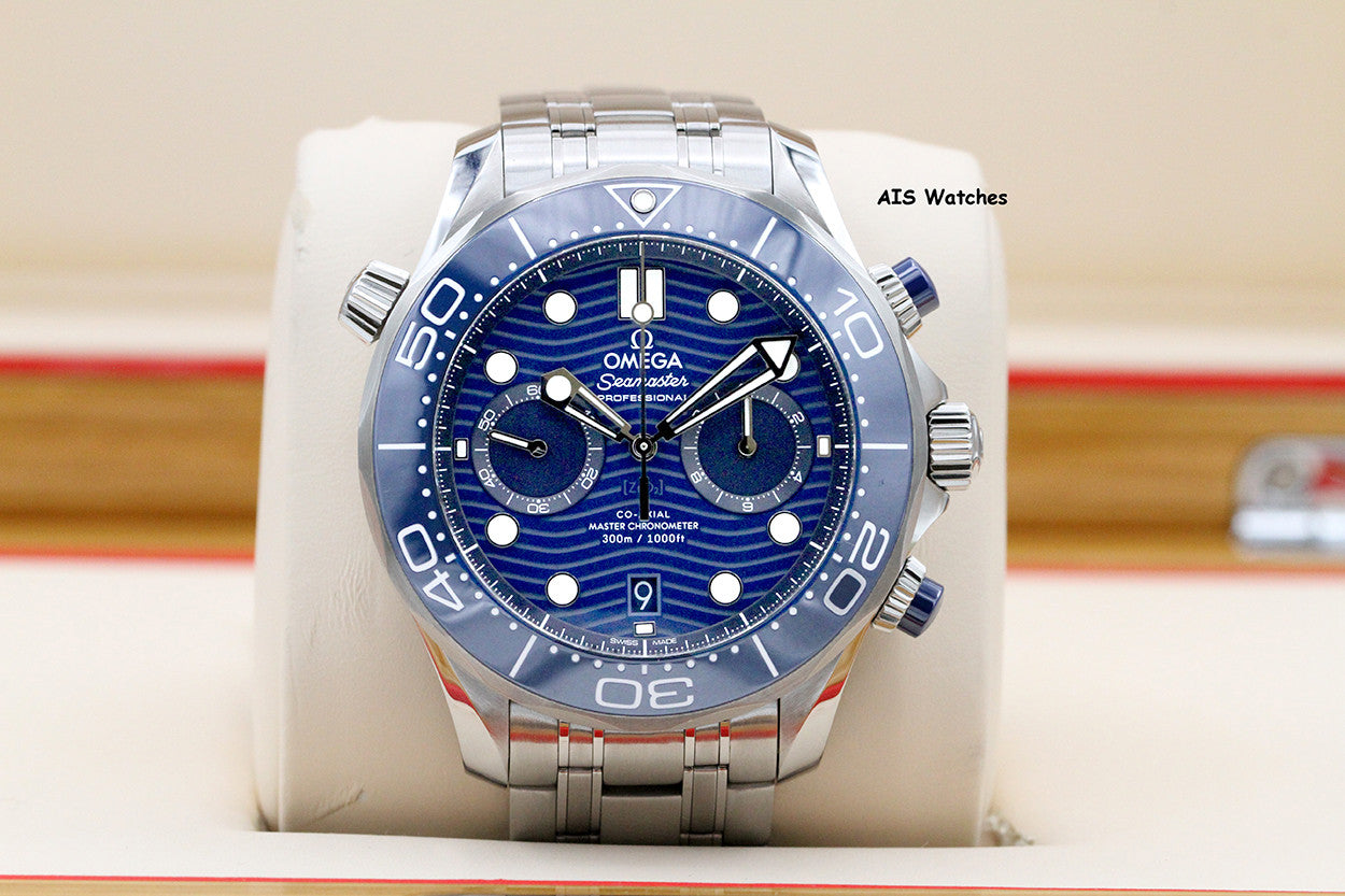 Omega Seamaster Diver 300M 210.30.44.51.03.001 Chronograph Blue Dial 44MM SS BP