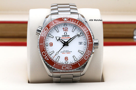 Omega Seamaster Planet Ocean 215.30.44.21.04.001 43.5MM Orange Bezel / White Dial BP