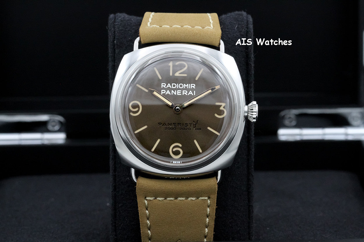 BNIB/NOS Panerai PAM 2020 Radiomir Venti 45MM Paneristi 20th Anniversary Box & Papers